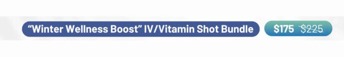 "WinterWellnessBosst" IV/Vitamin Shot Bundle